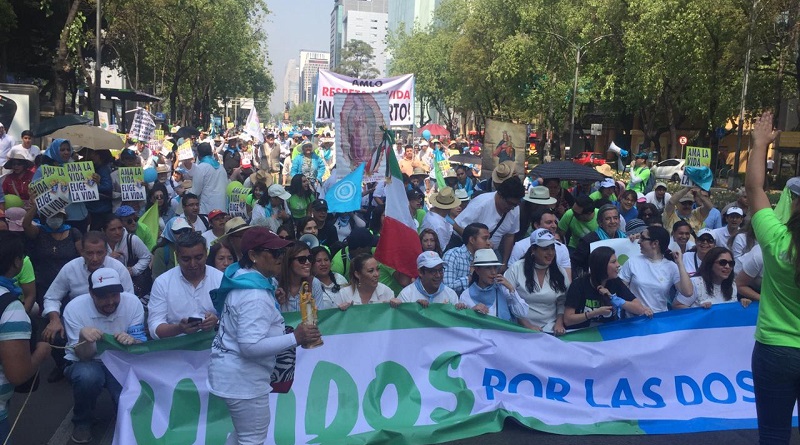 Realizan Marcha por la Vida; exigen parar leyes abortistas en México