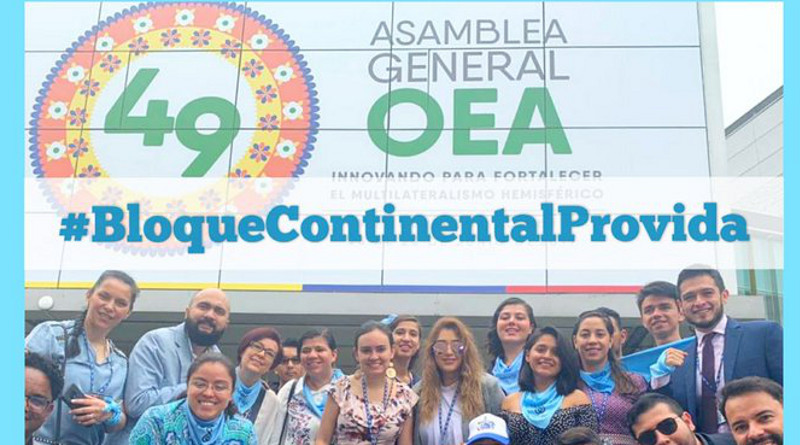 #BloqueContinentalProvida; 49 Asamblea General OEA 2019