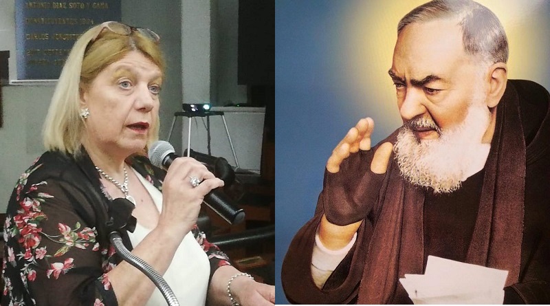 La formación cristiana que le dieron sus padres y la influencia indirecta del Padre Pío, marcaron positivamente la vida de Chinda Brandolino, lideresa provida argentina.