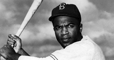 El jugador Jackie Robinson (1919-1972) poseía destacadas facultades para el beisbol.