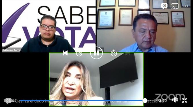 México merece tener políticos que estén a la altura de nuestro país, dice Lily Ramírez, presidenta de la Fundación Canacintra, en firma deconvenio con Saber Votar para promover el voto.