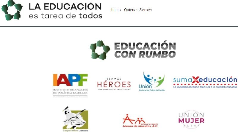 Organizaciones ciudadanas adheridas al movimiento Educación con Rumbo presentan plataforma digital para apoyar a alumnos y maestros de Primaria.